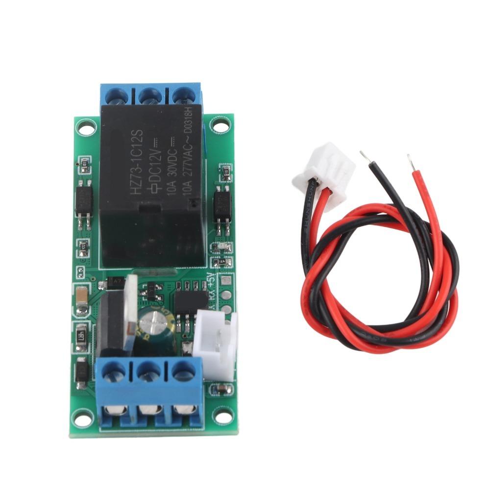 YYLOCK-1 Self Lock Switch AC Load Control Self Locking Mechanism Relay Switch Module 12V High Level Trigger Home Automation