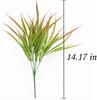 Outdoor Artificial Green Plants 5 Heads Spring Grass Handle Bundle Home Landscaping Decoration Fake Flower Engineering Green Plant Plastic Flower
