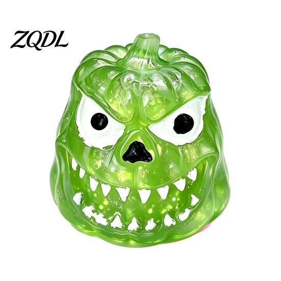 Elastic TPR Stress Reliever Pumpkin Grimace Squeeze Toy for Relief, Soft Sensory Fidget Halloween Adults Children, Portable Pinch Emotional