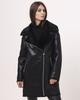 Women's Sheepskin Coat RR Designer 8811 42 Black