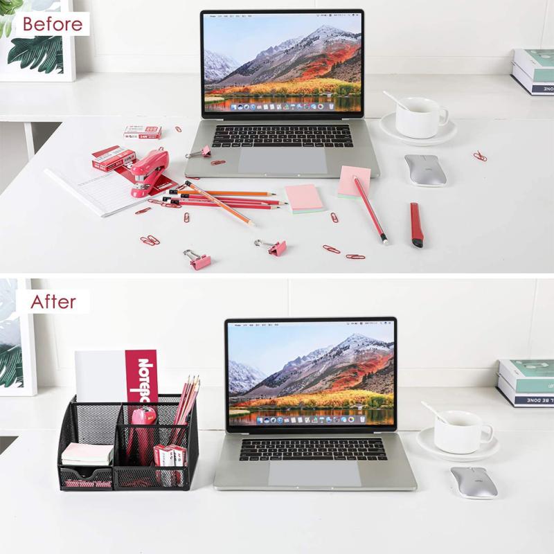 Многофункциональный держатель для ручек с 7 отделениями, 9200 ящик для хранения, компактный органайзер для офисного стола