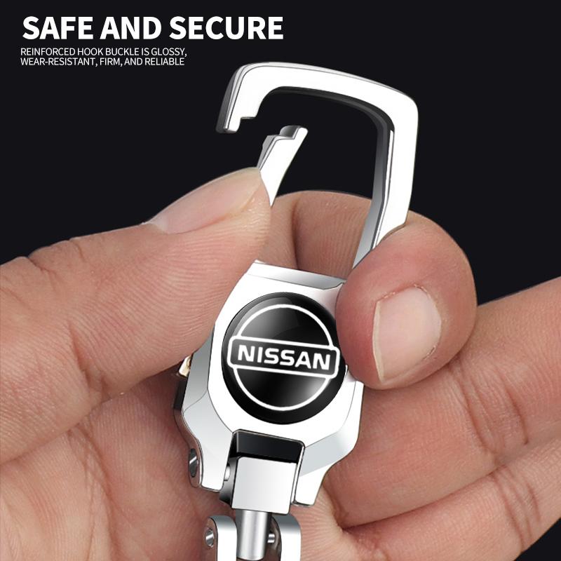 Fashion 3D Metal Car Styling Keychain Key Chain Ring Key Holder For Nissan Nismo Tiida Teana Skyline Juke X-trail Almera Qashqai