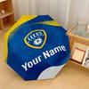 Автоматический 3-складной зонт Leeds United, 8 ребер, ветрозащитный, складной, защита от солнца и дождя, для путешествий на открытом воздухе, для ежедневного использования