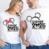 Disney Castle Family Vacation 2025 Shirts Family Matching Outfits Oversized Couple Clothing Women's T-shirt Y2k Clothes Tees Top