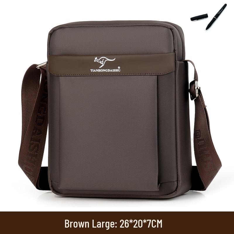 Мужская однолямочная сумка через плечо из холста, Новый 2025 Оксфордский рюкзак для поездок на работу, Компактная персональная портативная сумка