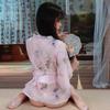 Sexy Underwear Kimono Pajamas Open Perspective Pajamas Bow Cardigan Three-point Female Professional Charm