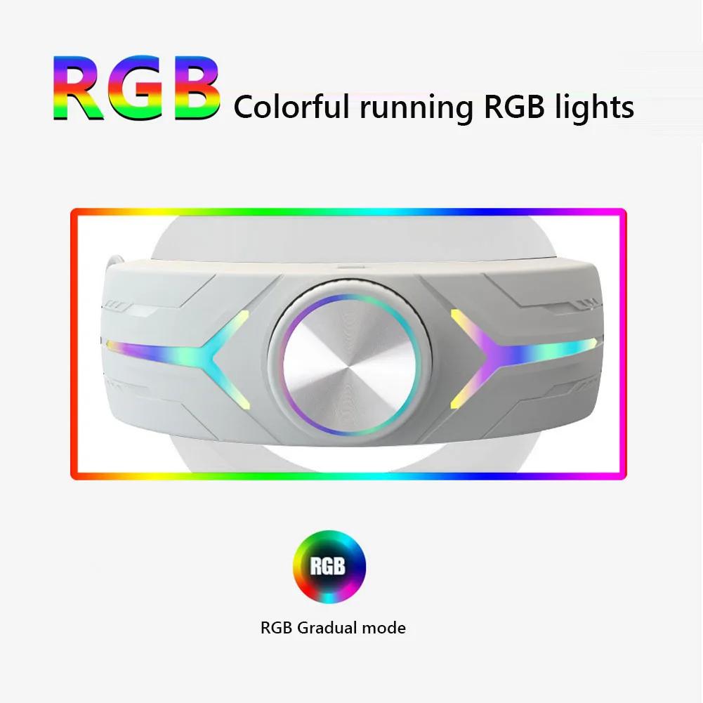 Для Meta Quest 3 RGB Ремешок на голову Регулируемый Элитный VR Ремешок на голову со снижением давления и Перезаряжаемым аккумулятором 8000 мАч Аксессуары