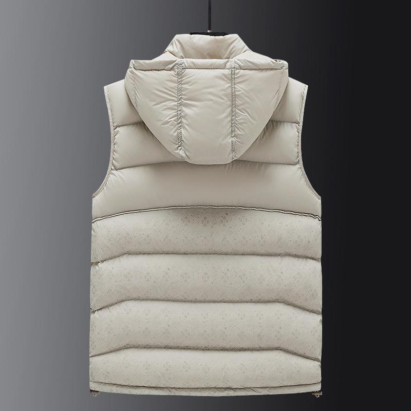 Vest Men's Autumn and Winter New Cotton-padded Vest Vest Korean Version Trend Cotton Clothes Men's Jacket Men's Clothing
