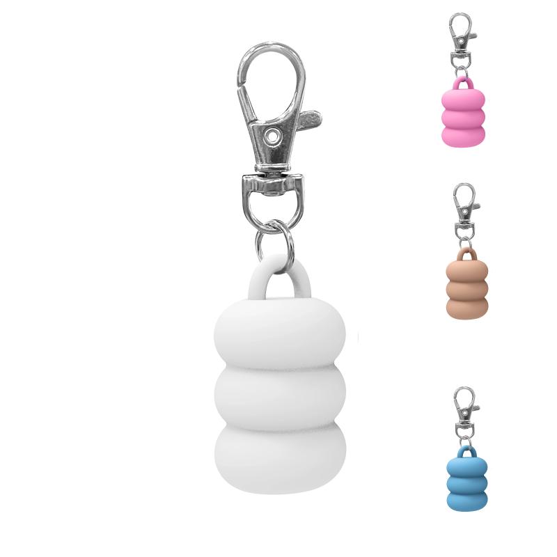 Практичный силиконовый брелок-колпачок для пончика, аксессуары, портативный прочный держатель, брелок, совместимый для хранения блеска для губ и колпачка для бальзама