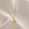 Zinc Zinc Alloy French Style Necklace Gold Sweater Chain Sweet Fashion Jewelry  Birthday Gift
