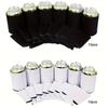 10 Pieces/set, Solid Color Portable Cup Cover, Beer Cover, Camping Can Cup, Soda Cover, Foaming Material, Beverage Cooler, Bottle, Household Jacket