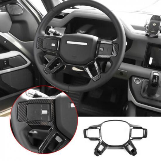 Steering Wheel Frame ABS Carbon Trim For Land Rover Defender 90 110 -2024