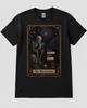 The Overthinker Skeleton Shirt, Anxiety Humor T-Shirt, Gothic Tarot Graphic Tee, Funny Introvert Cosmic Horror Gift