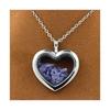 Stones and Minerals. Raw Tanzanite Necklace. Heart Model.