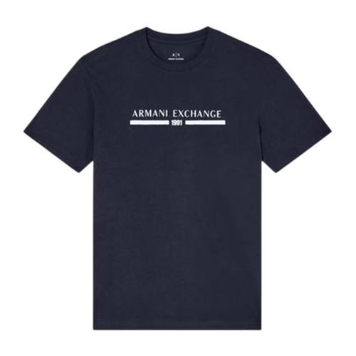 Armani Exchange Mens Linear Logo T-Shirt