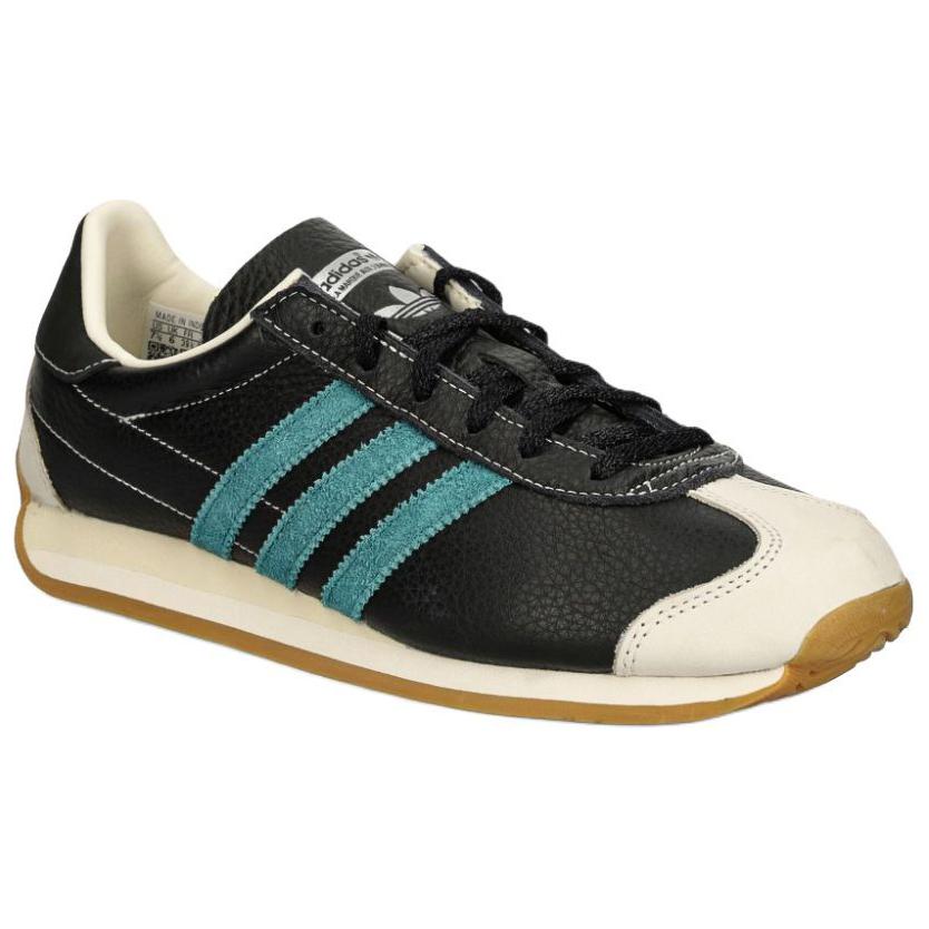 Adidas Оригинальные Country Og Кожа Удобные Универсальные Нескользящие Прочные Низкие Повседневные Кроссовки Унисекс Черный JI1344