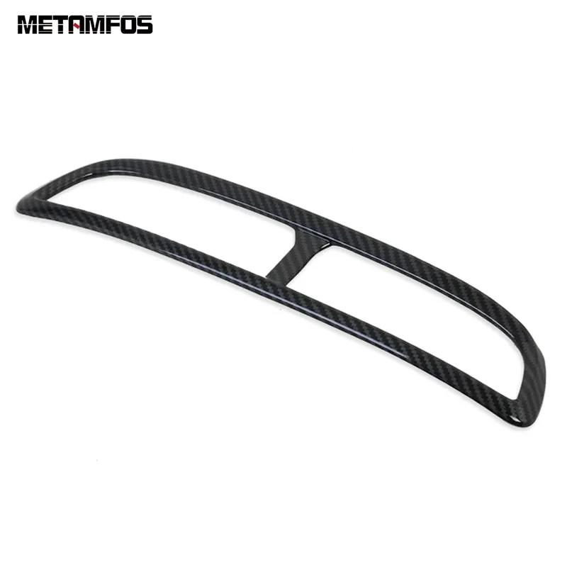 Center Console Air Condition AC Vent Outlet Cover Trim Sticker For Hyundai Tucson Carbon Fiber Interior Accessories