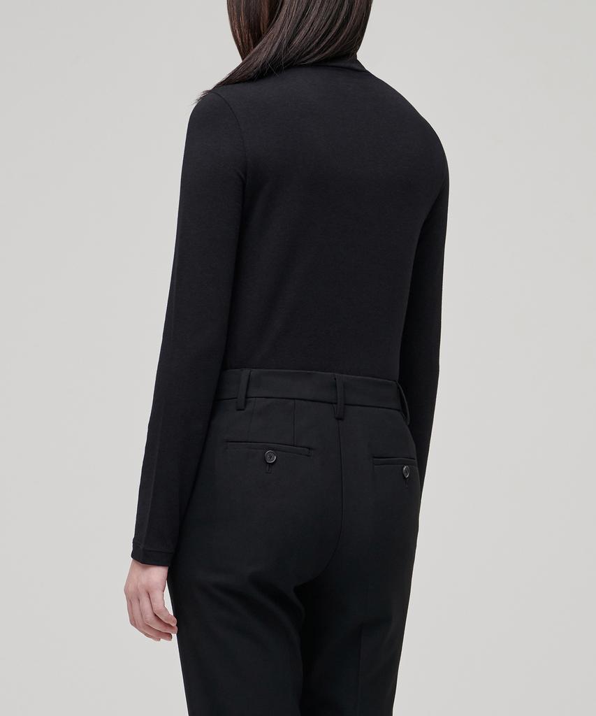 MUSINSA STANDARD WOMAN Women'S Tencel Slim Turtleneck T-Shirt [Black]