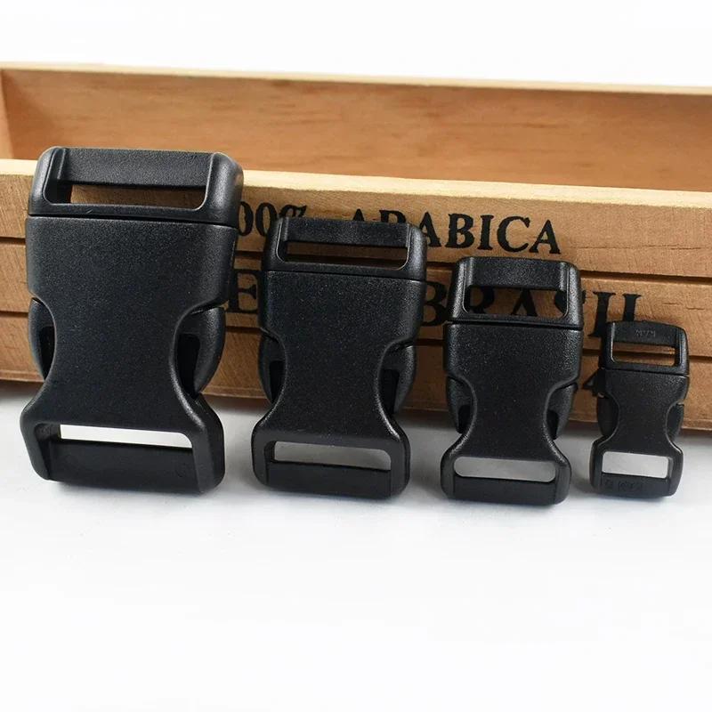 Meetee 10/20Pcs 10-25mm Plastic Side Release Buckle Bracelet Buckles Bag Strap Adjustable Dog Collar Clasp Leather Accessories
