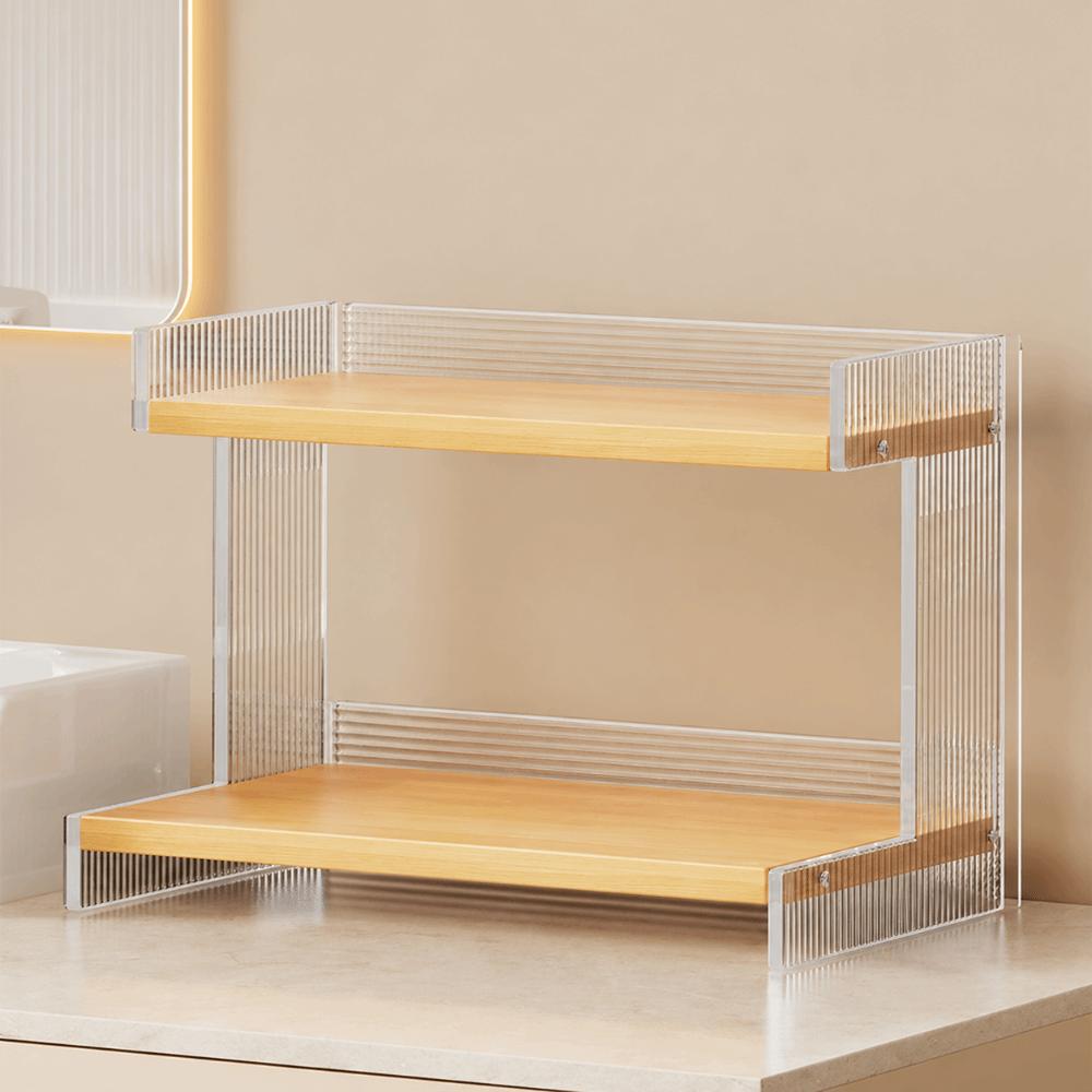 Multi-layer Design Counter Storage Shelf Vanity Sink Organizer  Bathroom Countertop