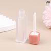 1Pc 5ml Lip Gloss Tube Brush Rod Scrub Square Liquid Lipstick Tubes Bottle Refillable Lip Balm Container Cosmetic Packaging DIY