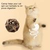 Natural Catnip Silvervine Ball Toy Dental Health Emotional Regulation Chew Toy Promotes Digestion Soothes Mood Cat Toys for Indoor Cats Kittens