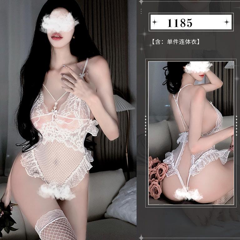 Sex underwear sexy perspective one-piece free-to-take open file couple sex bed flirting set