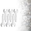 6/10Pieces Collet Wrench Key Stainless Steel Collet Wrenches for Engraving Machine Equipment Tool Nut Spanner Wrench