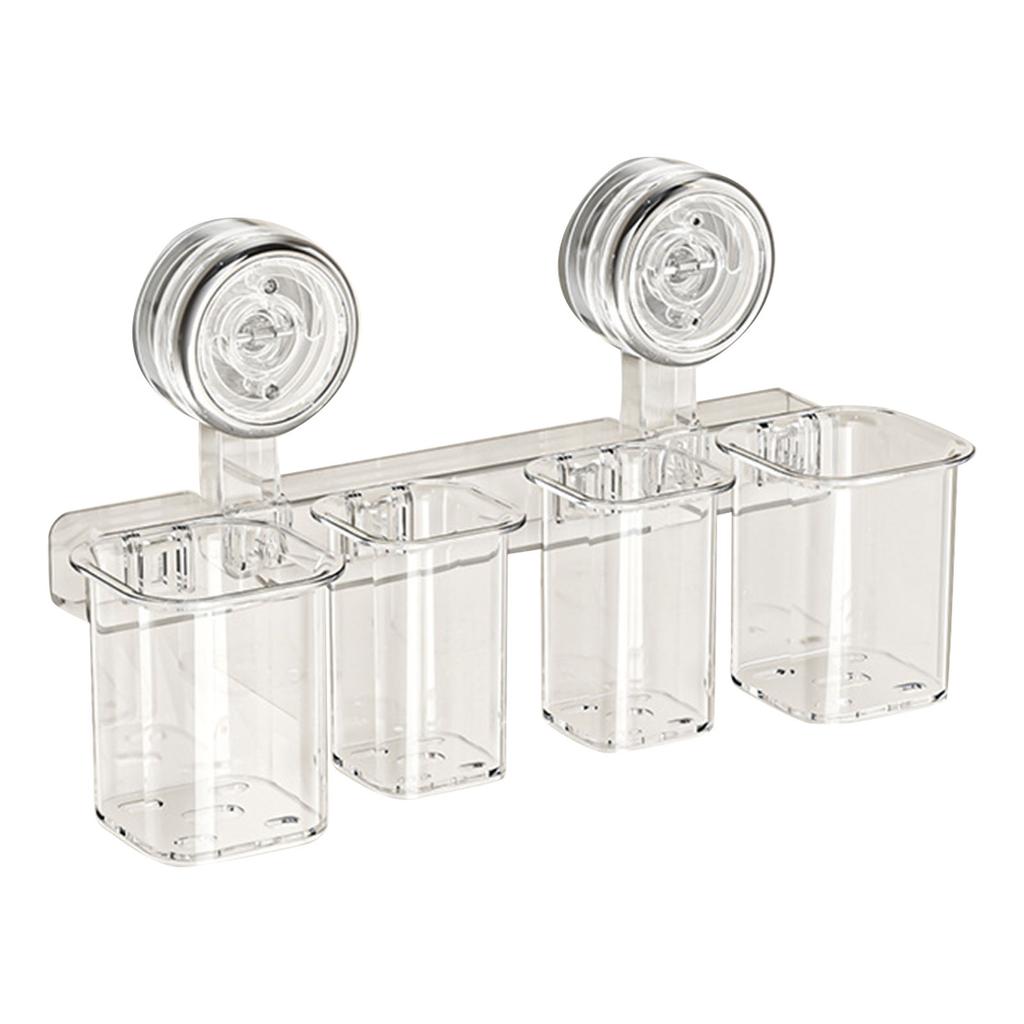 Маленький держатель для зубных щеток на присоске, настенное крепление без сверления, подставка для ванной комнаты для кухни и спальни