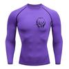 Men Compression Shirt for Workout Quick Dry Eren Yeager Print Top Breathable Sweat Absorbing Fit Fitness T-Shirt Sweat-Resistant