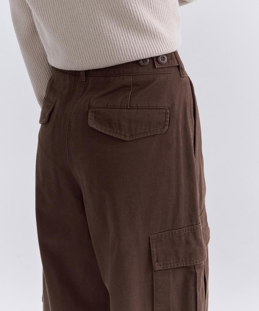 MUSINSA STANDARD WOMAN Women'S Fleece-Lined Wide Cargo Pants [Baroque Brown]