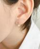 Серебряные серьги-подвески Alleun из серебра 925 пробы с жемчугом и кубическим цирконием