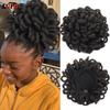Synthetic DreadLock Afro Puff Hair Bun Chignon Drawstring Ponytail Faux Locs Clip In Pony Tail Hair Pieces for Black Women