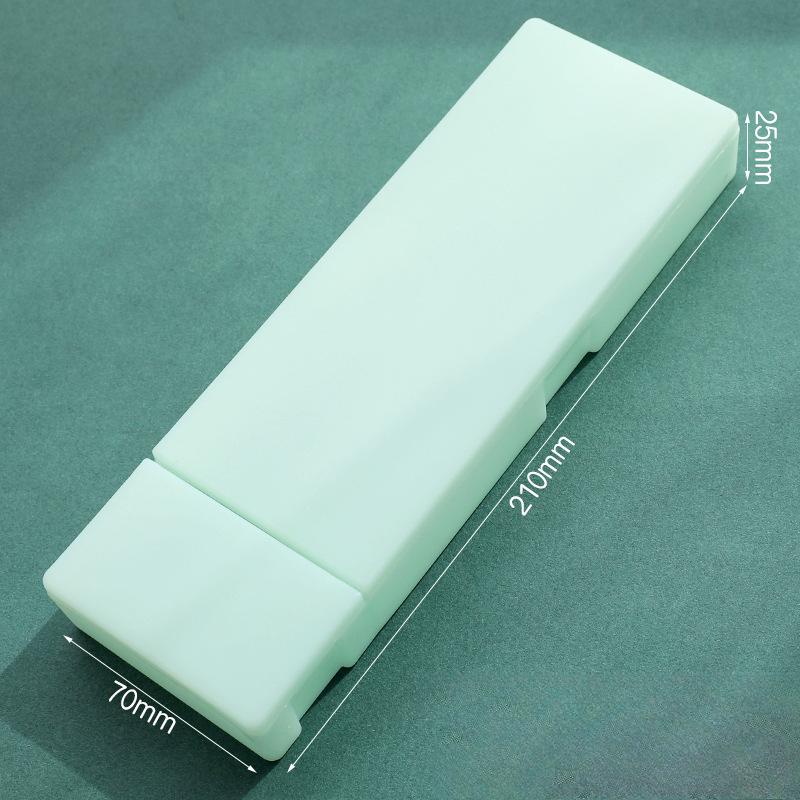 Пеналы для школьного офиса, простая матовая прозрачная пластиковая коробка, матовые белые ручки, хранение канцелярских принадлежностей