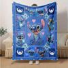 1pc. Stitch Cartoon Blanket, Home Decor Gift for All Seasons, Soft and Cozy Throw Blanke, Living Room, Travel, Camping, Car Blankets, Beach,