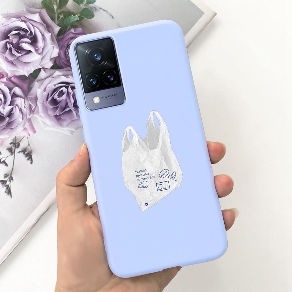 Чехол для Vivo V21 4G 5G Милая Утка Кошка Мягкий Силикон Матовый Чехол для Vivo V21e V 21 V 21e VivoV21 Бампер V2066 V2050 V2061 Fundas