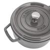 Staub Pico Cocotte Round 22cm Graphite Gray 1102218 Two Handed Pot Enameled Pot Rund Brater Graphite Gray Pico Cocotte Pot Stylish Cookware Kitchen