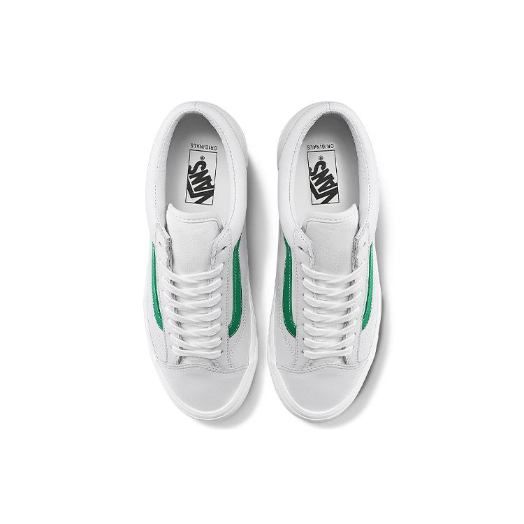Vans OG Style 36 LX 'True White Green' (Unisex) True White / Green Skateboard Shoes VN0A4BVE21C