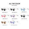 Retro Heart Shaped Sunglasses Fashion Sun Glasses Ultralight Clear Colorful Eyewear For Women Uv400