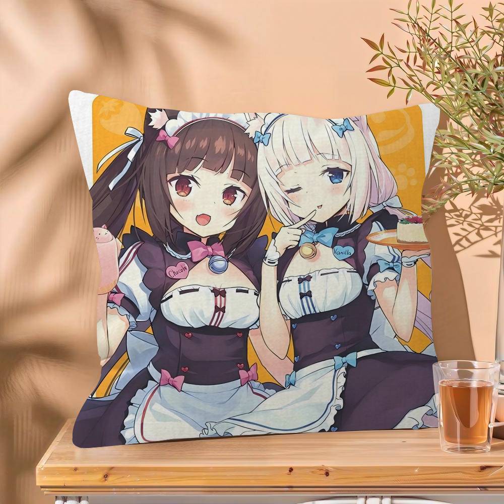 Nekopara Аниме Классическая Персонализированная Наволочка Детская Спальня Дизайн Дикой Вечеринки Наволочка для Ребенка День Рождения Душ Подарок