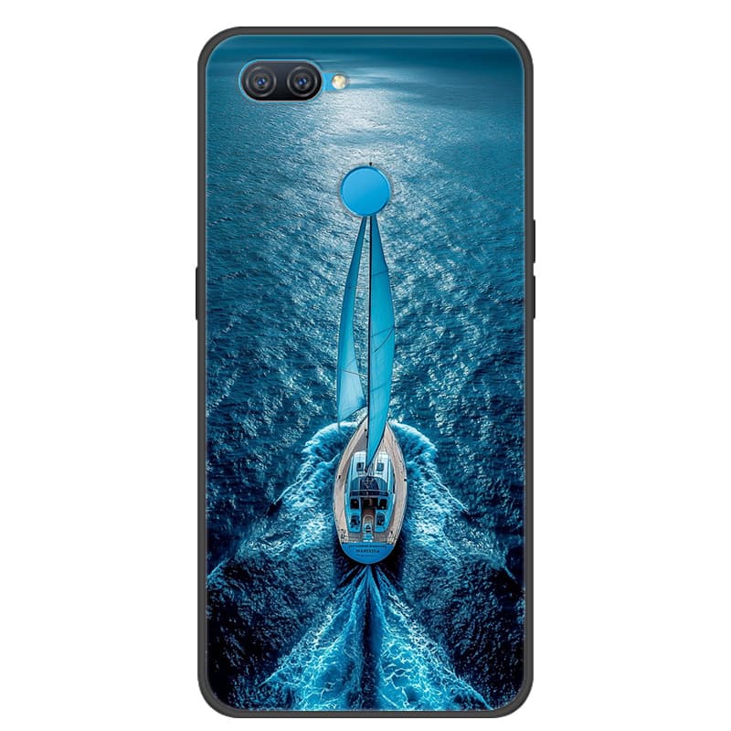 For OPPO A12 Case Cool Painted Cover Soft Silicone Phone Case For OPPO A7 AX7 Back Covers Bumper Coque A12 CPH2083 CPH2077 Coque