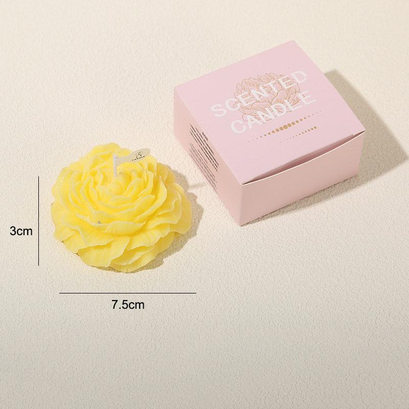 Ароматическая свеча Пион 1 шт. для дома, для сопровождения, ручной работы, ароматизированный твердый воск, атмосфера Дня матери, День святого Валентина