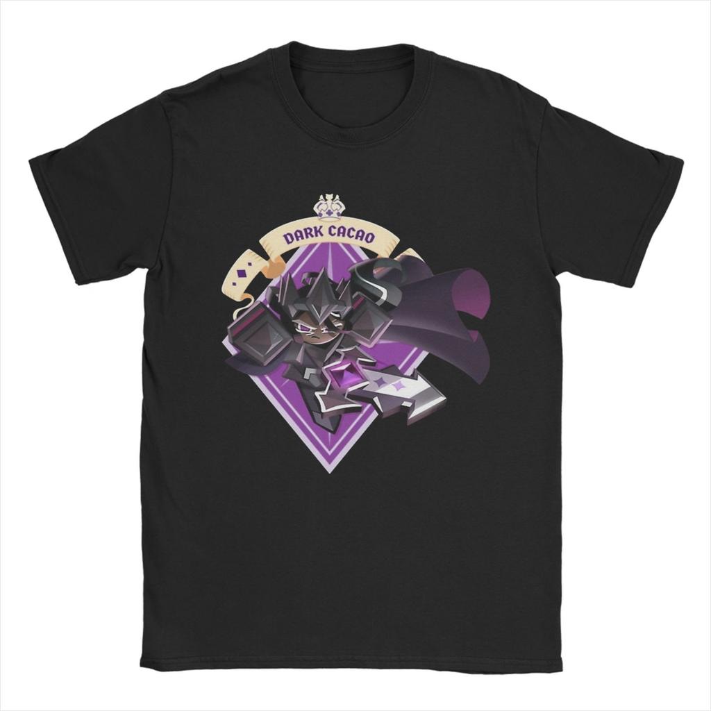 Men Women Dark Cacao T Shirts Cookie Run Kingdom Cotton Clothing Vintage Short Sleeve O Neck Tee Shirt Plus Size T-Shirt