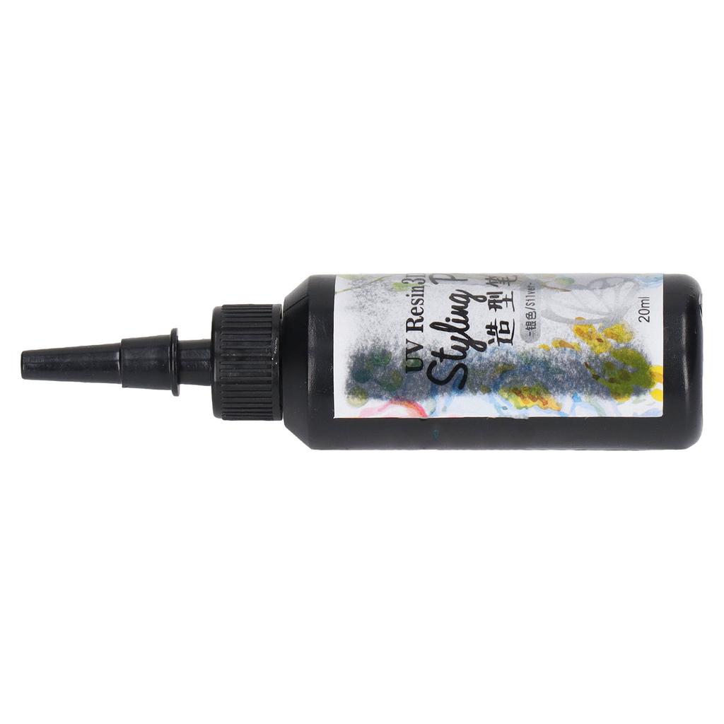UV Resin Styling Pen 20ml Fast Curing 3D UV Resin Liner Unique Pen Shape DIY Outline Resin Liner