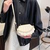 Модная сумка через плечо популярная сумка-мессенджер на жемчужной цепочке ручная сумка сумка-ракушка нишевый дизайн однотонная новая