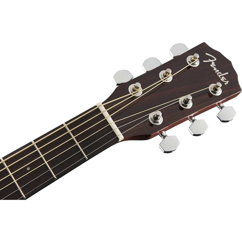 Fender Акустическая гитара CC-140SCE, Натуральный цвет, Форма корпуса Концертная, с жестким кейсом
