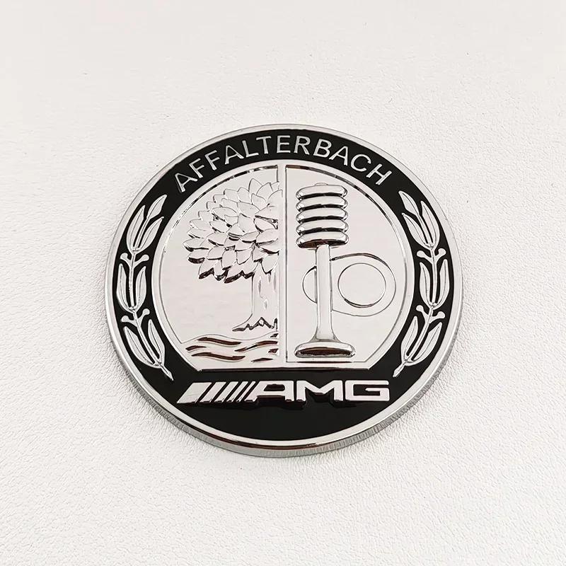 Автомобильная наклейка для Benz 6,5 см Логотип Яблоня Металлическая эмблема AMG Задняя стойка C Боковой значок для Mercedes Benz A C E GLA GLC GLE Sti