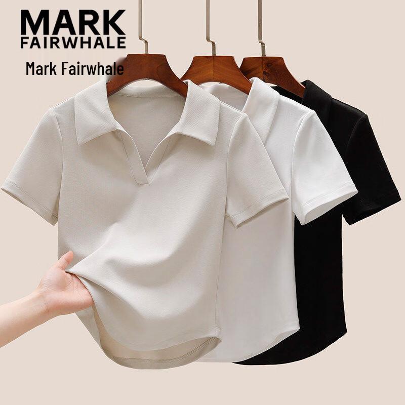 Mark Fairwhale Женская укороченная облегающая рубашка-поло
