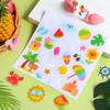 22 шт. Летние Толстые Гелевые Наклейки Hello Window Gels Decals Reble Beach Stickers Съемные Бассейн Солнце Милые Гелевые Наклейки для Окон Холодильников Лето