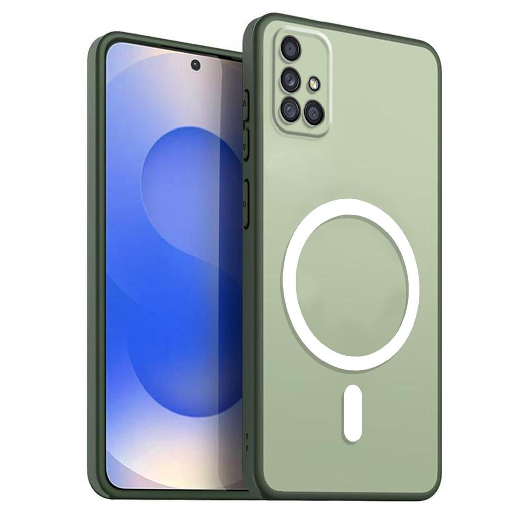 Магнитный железный кольцевой чехол для телефона Samsung Galaxy A71 4G, A51, матовый мягкий ТПУ, противоударный чехол